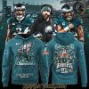 Philadelphia Eagles Super Bowl LIX Champions The Eagles Custom Name White Hoodie