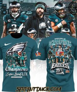 Philadelphia Eagles 2X Champions Super Bowl Green Shirt