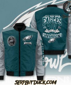 Philadelphia Eagles 2X Super Bowl Champions Bomber Jacket