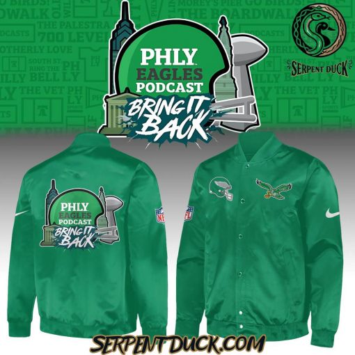 Philadelphia Eagles Bring It Black Limited Baseball Jacket