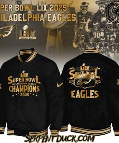 Philadelphia Eagles Champions Super Bowl LIX 2025 Baseball Jacket