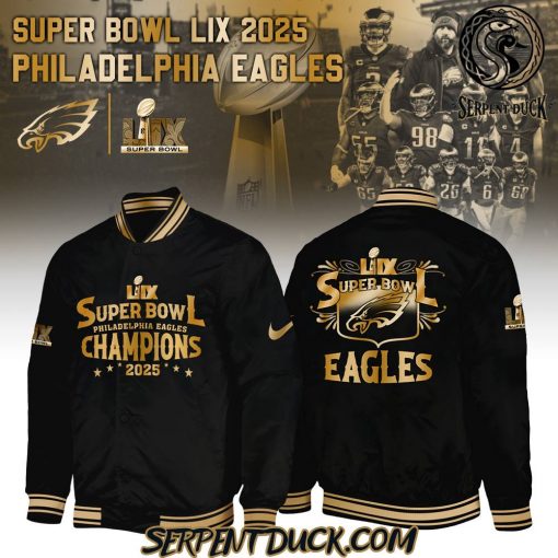 Philadelphia Eagles Champions Super Bowl LIX 2025 Baseball Jacket