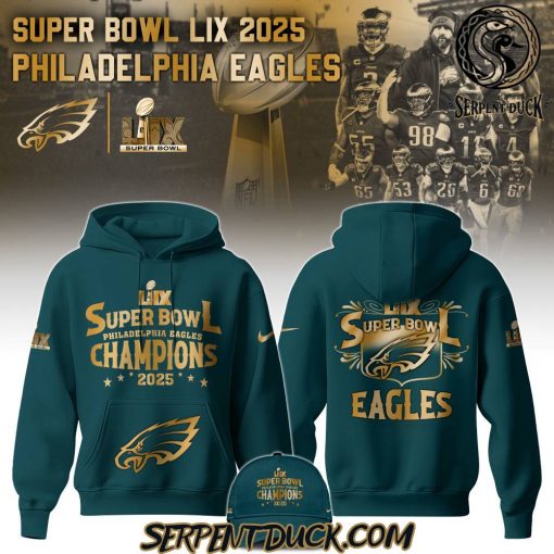 Philadelphia Eagles Champions Super Bowl LIX 2025 Hoodie