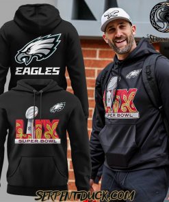 Philadelphia Eagles Coach Nick Sirianni Super Bowl LIX Black Hoodie