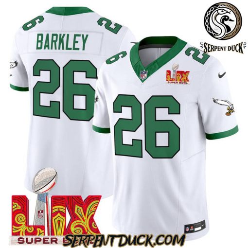 Philadelphia Eagles Kelly Green Super Bowl LIX Limited Football Jersey