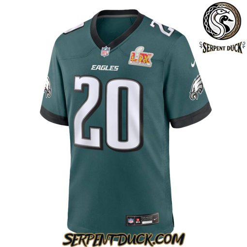 Philadelphia Eagles Midnight Green Super Bowl LIX Kevin Hart Signature Football Jersey