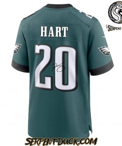 Philadelphia Eagles Midnight Green Super Bowl LIX Kevin Hart Signature Football Jersey 3