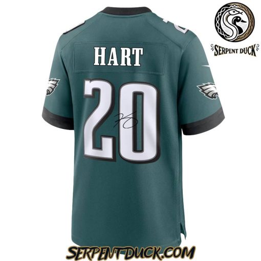 Philadelphia Eagles Midnight Green Super Bowl LIX Kevin Hart Signature Football Jersey