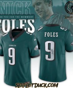 Philadelphia Eagles Nick Foles Signature Thank You for the Memories Football Jersey