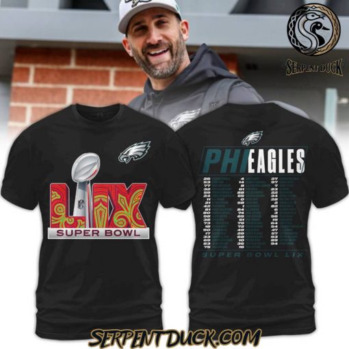 Philadelphia Eagles Super Bowl LIX Black Shirt