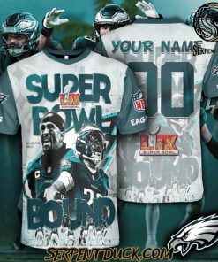 Philadelphia Eagles Super Bowl LIX Bound Personalized Shirt