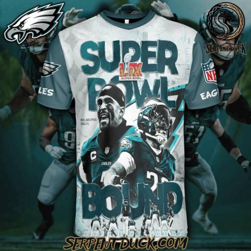 Philadelphia Eagles Super Bowl LIX Bound Personalized Shirt