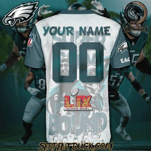 Philadelphia Eagles Super Bowl LIX Bound Personalized Shirt