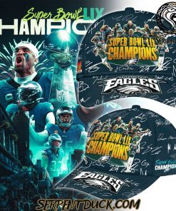 Philadelphia Eagles Super Bowl LIX Champions 2025 Signature All Team Classic Cap