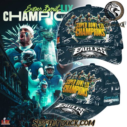 Philadelphia Eagles Super Bowl LIX Champions 2025 Signature All Team Classic Cap