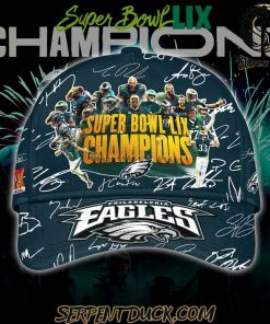 Philadelphia Eagles Super Bowl LIX Champions 2025 Signature All Team Classic Cap