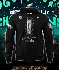 Philadelphia Eagles Super Bowl LIX Champions 2025 Signature All Team Hoodie