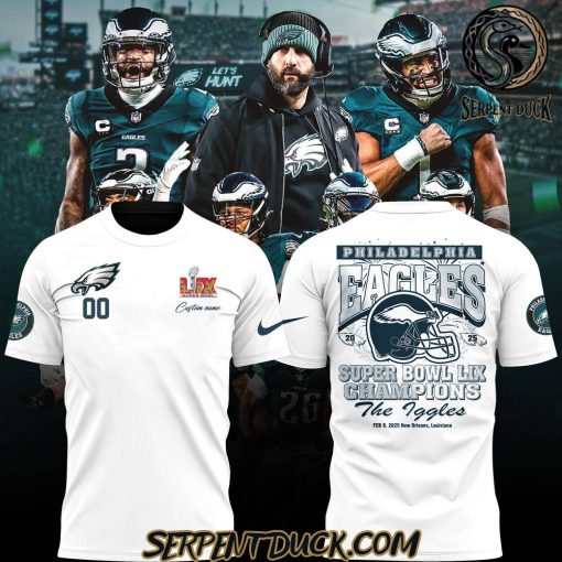 Philadelphia Eagles Super Bowl LIX Champions The Eagles Custom Name Shirt