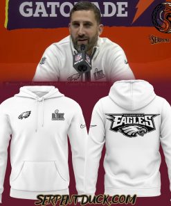 Philadelphia Eagles Super Bowl LIX White Hoodie