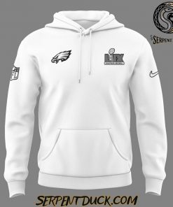 Philadelphia Eagles Super Bowl LIX White Hoodie