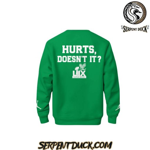 Philadelphia Eagles x Love, Hurts. Green SweatShirt