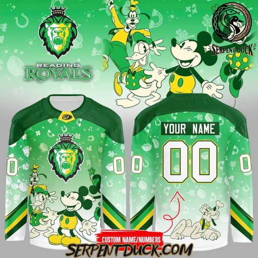 Reading Royals Mickey And Friends Custom Hockey Jersey