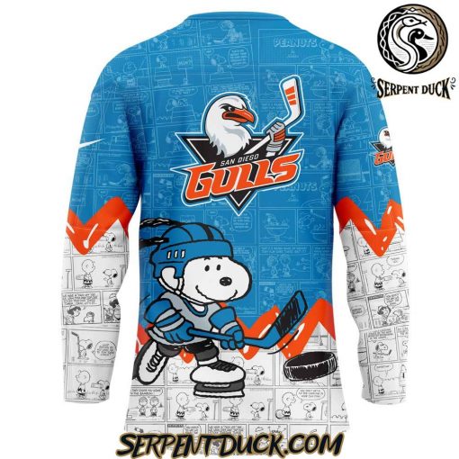 San Diego Gulls 75th Anniversary of Peanuts Hockey Jersey