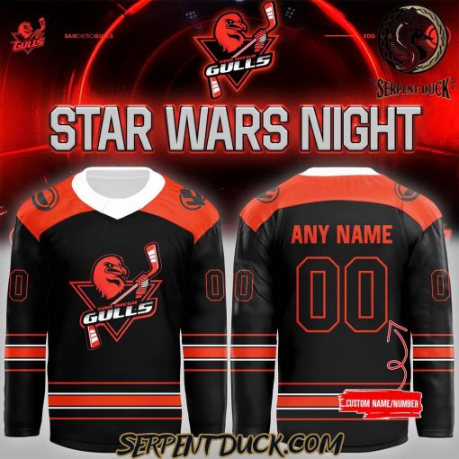 San Diego Gulls X Star Wars Custom Hockey Jersey