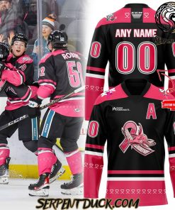 San Jose Barracuda Pink in the Rink Custom Hockey Jersey