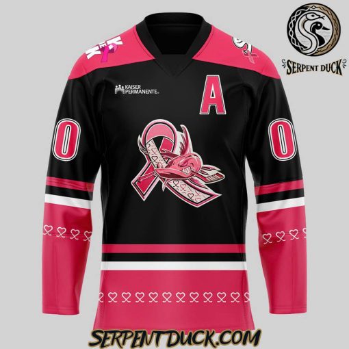 San Jose Barracuda Pink in the Rink Custom Hockey Jersey