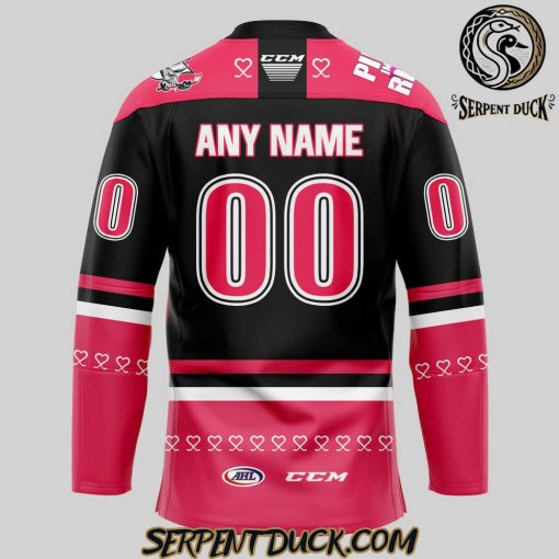 San Jose Barracuda Pink in the Rink Custom Hockey Jersey