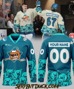 San Jose Barracuda Teddy Bear Toss Custom Hockey Jersey