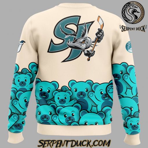 San Jose Barracuda Teddy Bear Toss Limited Edition Sweatshirt