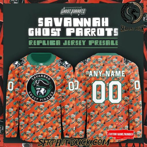 Savannah Ghost Pirates 2025 Margaritaville Custom Hockey Jersey