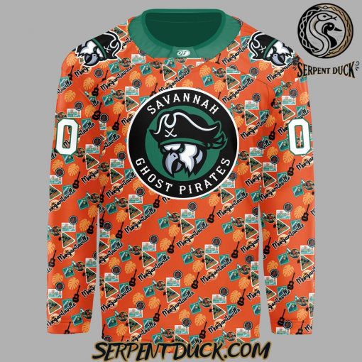 Savannah Ghost Pirates 2025 Margaritaville Custom Hockey Jersey