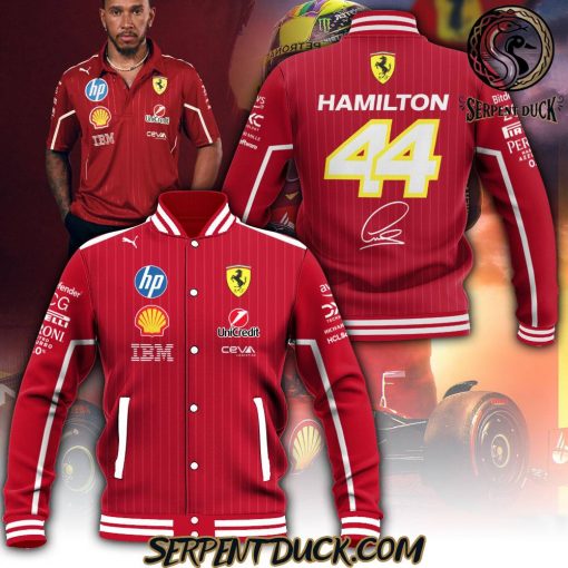 Scuderia Ferrari x Lewis Hamilton Baseball Jacket