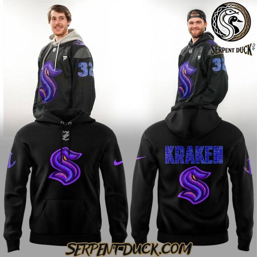 Seattle Kraken Black Hockey History Night Hoodie