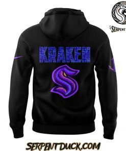 Seattle Kraken Black Hockey History Night Hoodie