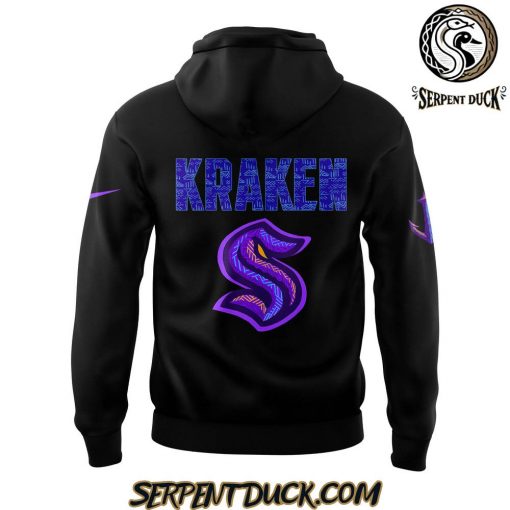 Seattle Kraken Black Hockey History Night Hoodie