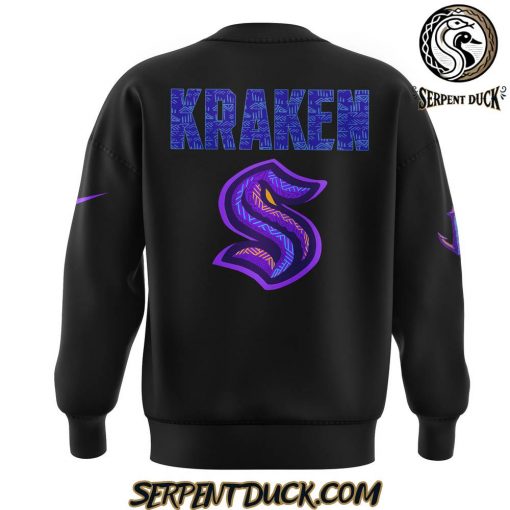 Seattle Kraken Black Hockey History Night Sweatshirt