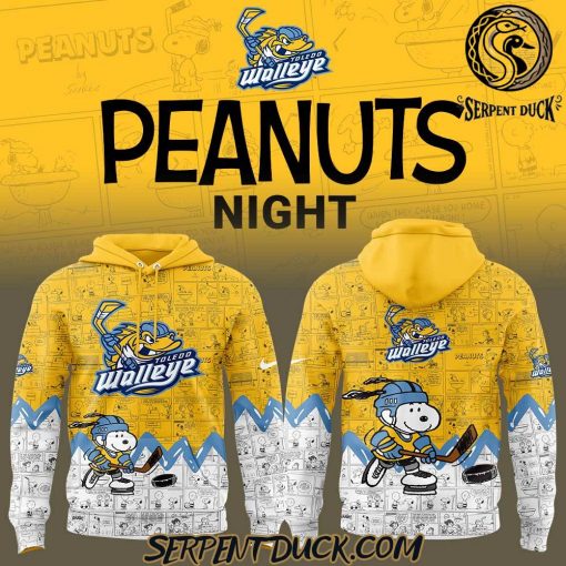 Toledo Walleye Anniversary of Peanuts Hoodie