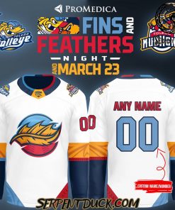 Toledo Walleye x Fins And Feathers New Custom Hockey Jersey