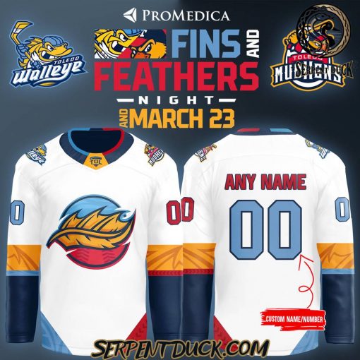 Toledo Walleye x Fins And Feathers New Custom Hockey Jersey