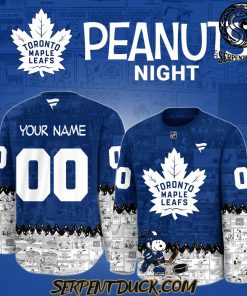 Toronto Maple Leafs 75th Anniversary of Peanuts Snoopy Hockey Jersey