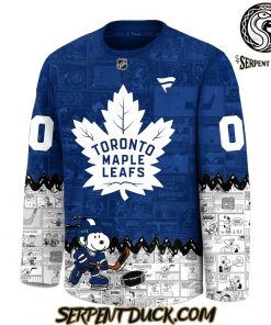 Toronto Maple Leafs 75th Anniversary of Peanuts Snoopy Hockey Jersey