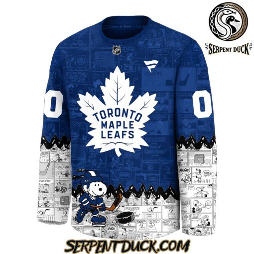 Toronto Maple Leafs 75th Anniversary of Peanuts Snoopy Hockey Jersey