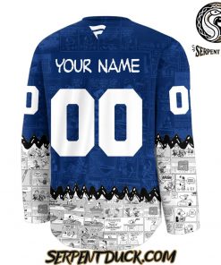 Toronto Maple Leafs 75th Anniversary of Peanuts Snoopy Hockey Jersey