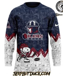 Tulsa Oilers 75th Anniversary of Peanuts Custom Hockey Jersey