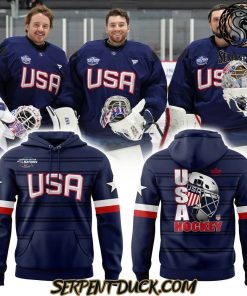 USA Hockey 2025 4 Nations Face Off Defender Poly Navy Hoodie