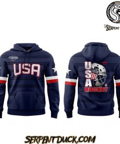 USA Hockey 2025 4 Nations Face Off Defender Poly Navy Hoodie